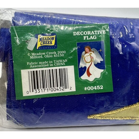 Meadow Creek Angel with Harp Decorative Flag Large 28x40 inches 00452 Christmas - Picture 6 of 6